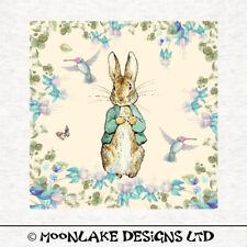 Beatrix Potter Peter Rabbit Green Fabric Craft Panels 100% Cotton or Polyester