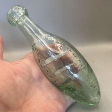 SUPERB 6 OUNCE 1890S HAMILTON TORPEDO BOTTLE THE STRETTON HILLS MINERAL WATER CO