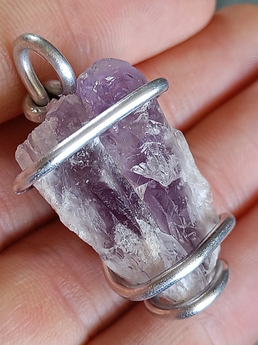 Amethyst pendant natural