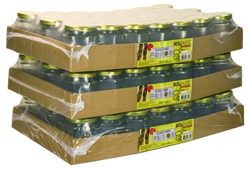 227g hexagonal glass - (0.5lb),