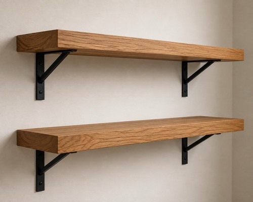 Solid oak shelves - solid,