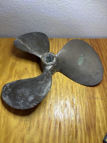Brass propeller marked - propeller, 10”