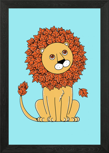 Lion framed wall - framed, poster