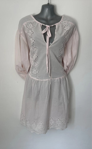 Primark pink white embroidered - primark,