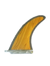 Wood longboard surfboard fin - longboard,