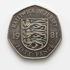 JERSEY: Fifty Pence, 50p New &