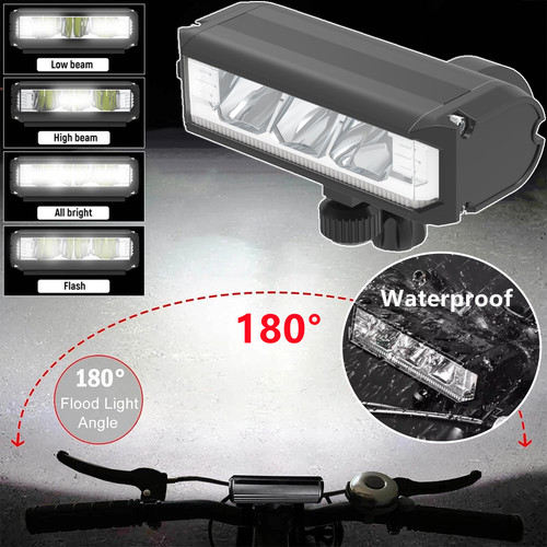Aluminum 12000lm led bike - aluminum,