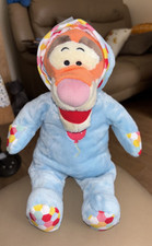 TIGGER WINNIE THE POOH 12” PLUSH IN BLUE BABY GROW WITH RED BALLOON ON DISNEY