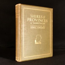 1926 Shires Provinces Sabretache Lionel Edwards Hunting Plates 1st Edition