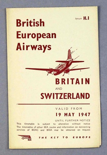 Bea british european - european, airways