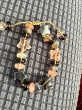 Lola Rose Botswana and peach Quartzite Star Bracelet New