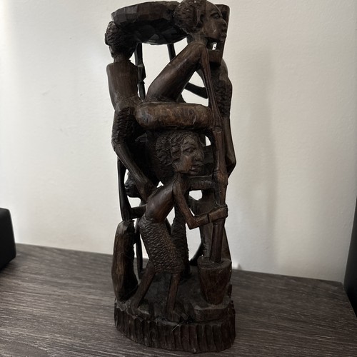 African vintage hand carved - vintage,