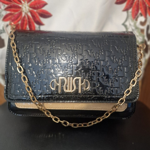 Purse women black embossed - women’s,