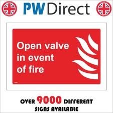 SIGN Open Valve In Event Of