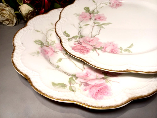 Limoges haviland pink roses - pink,