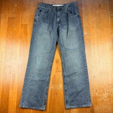 Vintage Katharine Hamnett 90s Blue Denim Straight Leg Jeans Size 34 X 32
