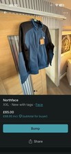 Mens North Face Full Zip Blue