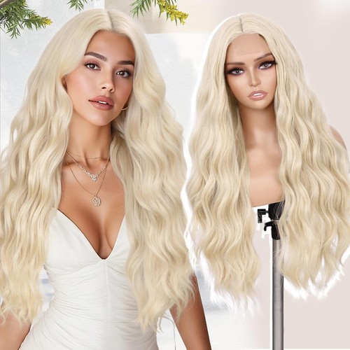 Wignee long blonde wavy wig - long,
