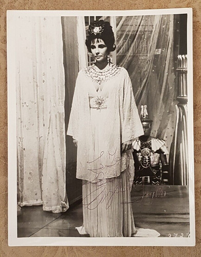 Elizabeth taylor signed photo - elizabeth,