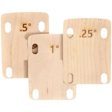 3 Pcs Classic Guitar Neck Shims 0.25/0.5/1 Degree Maple Plate Electric Guitar