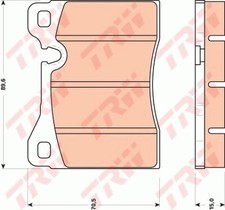 GDB270 TRW BRAKE PAD SET, DISC