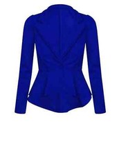 Women’s One-Button Peplum