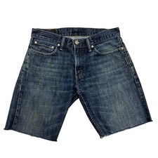 Levi's 514 Denim Shorts Blue Mens 32W 9L Slim Fit Jean Jorts
