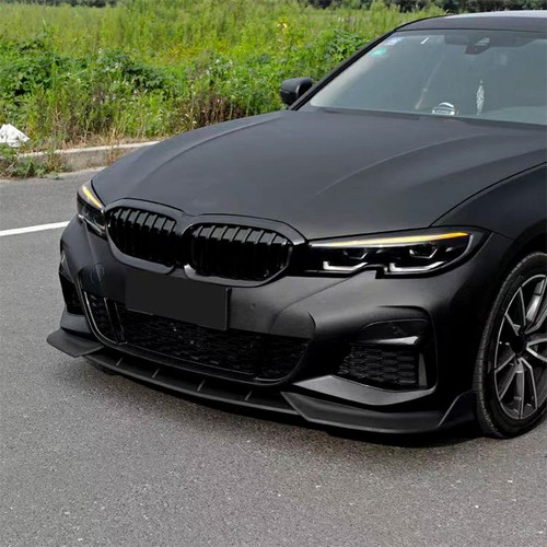 Gloss black front bumper - front,