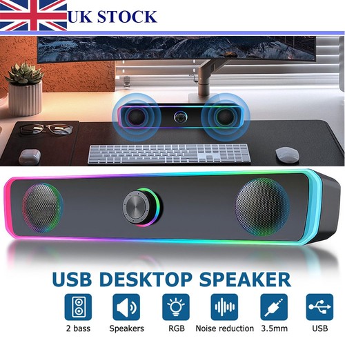 Led wired computer speakers - led,