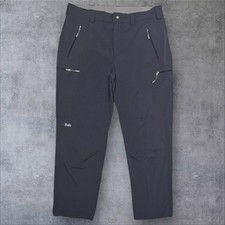 Mens Grey Rab Sawtooth Pants Walking Hiking Cargo Trousers (Size W36 L30) O277