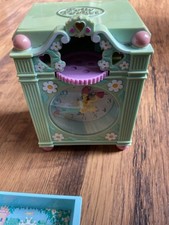 Super Rare Vintage Bluebird  1991 Polly Pocket Blue Funtime Clock 100% Complete