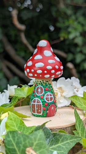 Whimsical mushroom fairy - mushroom,