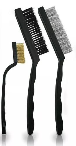 Wire brush hand set bbq - set,