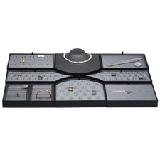 Steel Grey Leatherette 8 Piece