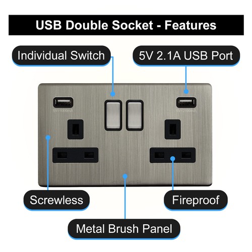 Double wall plug - plug, socket