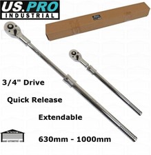 US PRO INDUSTRIAL 3/4"dr Extendable Ratchet For Sockets 630mm to 1000mm NEW 4168