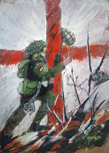 Day wrath original acrylic - day,