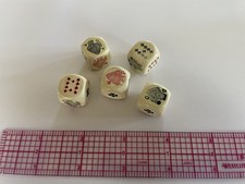 Antique French Poker Dice