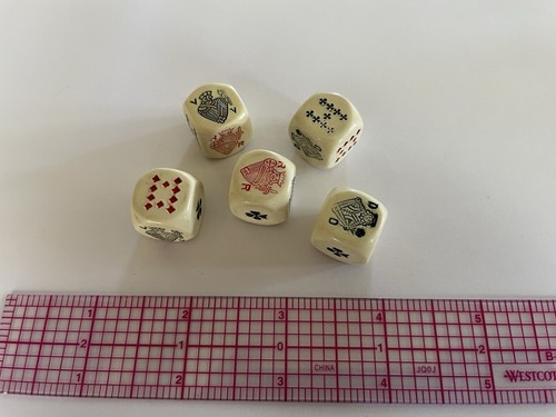 Antique french poker - french, dice