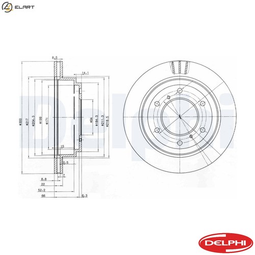 Brake disc bg3813 - 2x, for