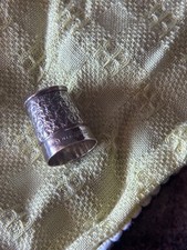 Vintage Solid Silver Thimble