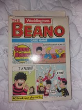 The Beano Card Game Waddingtons 1989 Vintage COMPLETE Comic Retro Giant Cards