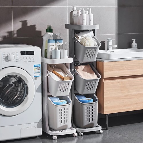 Slim laundry sorter - slim, cart