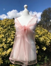 SALMON, Organza Shawl