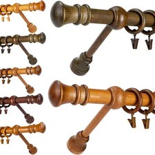28mm Wooden Single Curtain