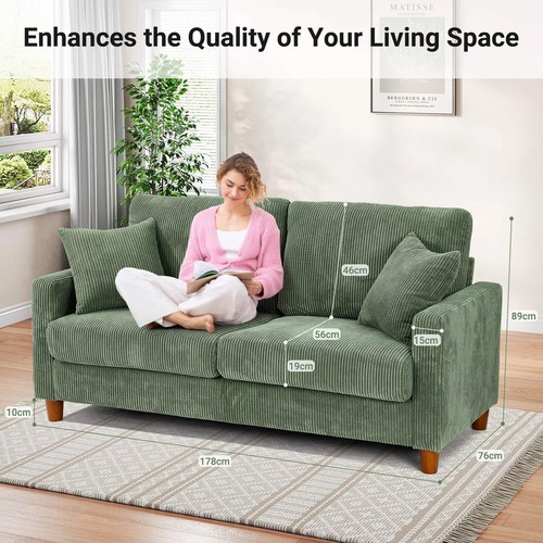 Seater teddy velvet sofa - 2/3,