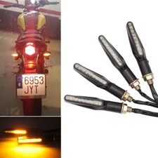 4X Flowing Amber Motorcycle