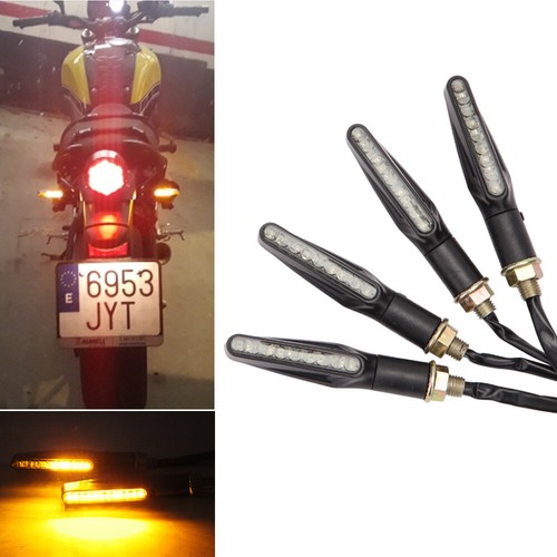 Flowing amber motorcycle - 4x,