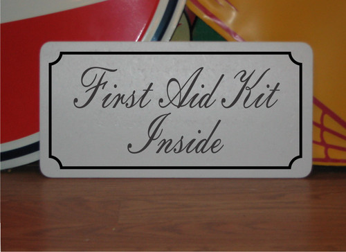 First aid kit - first, metal