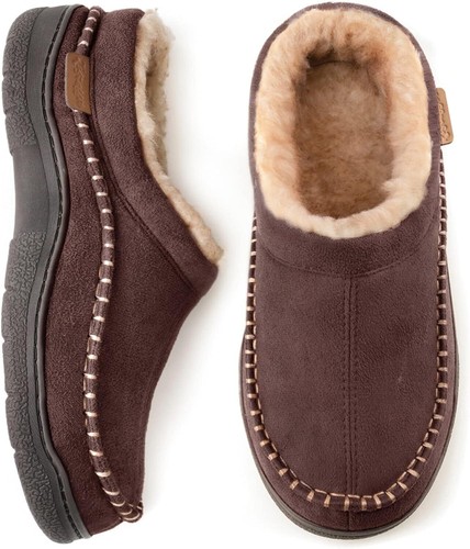 Zigzagger men fuzzy moccasin - fuzzy,